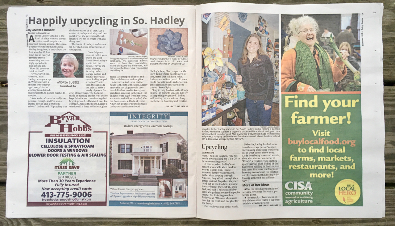 Happily Upcycling in South Hadley (Going Green)