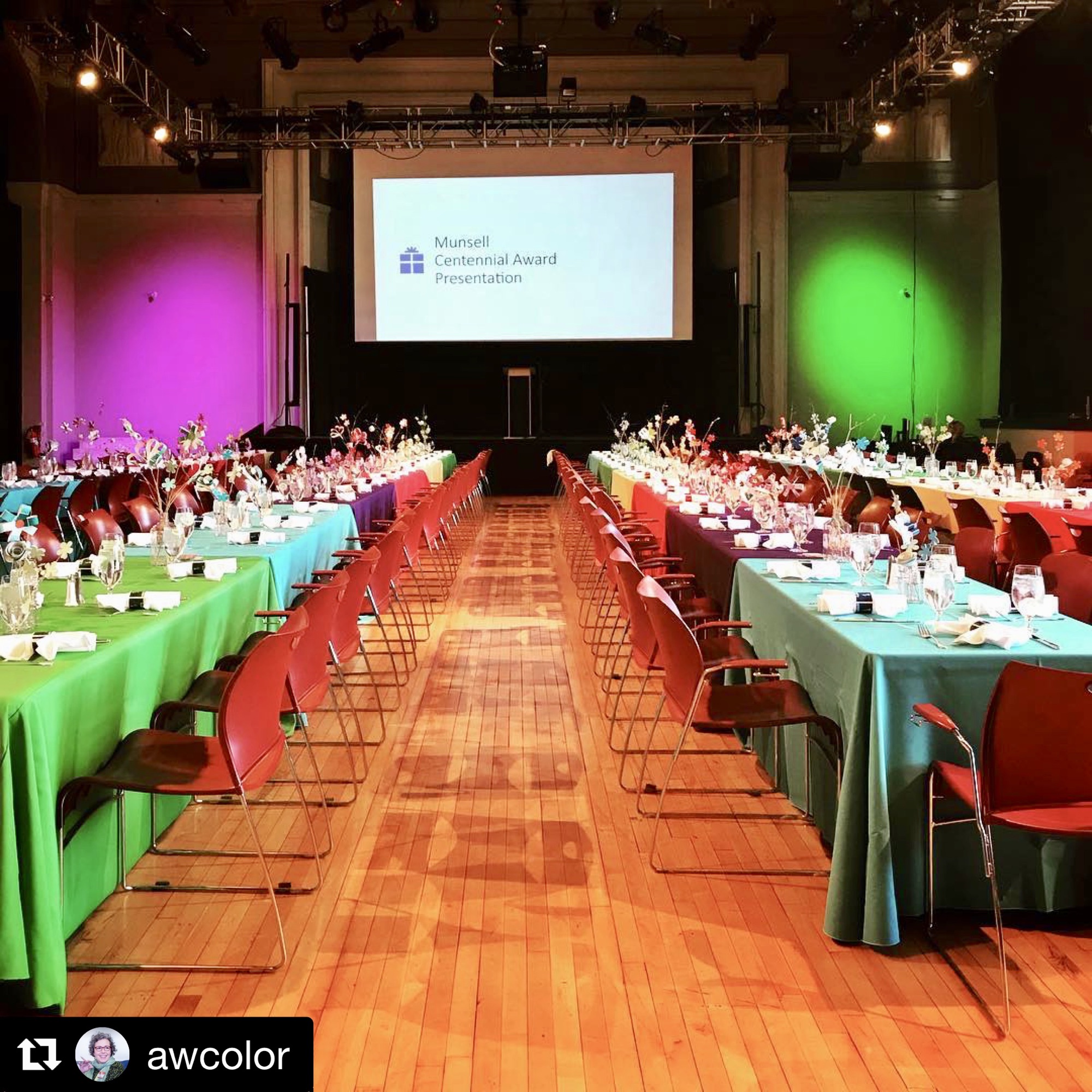 Upcycled Centerpieces with Amy Woolf for Munsell Color Symposium